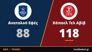 Χάποελ Τελ Αβίβ – Ανατολού Εφές 118-88: Ρεσιτάλ Μπλέικνι και συντριβή με τον Ιτούδη στον πάγκο